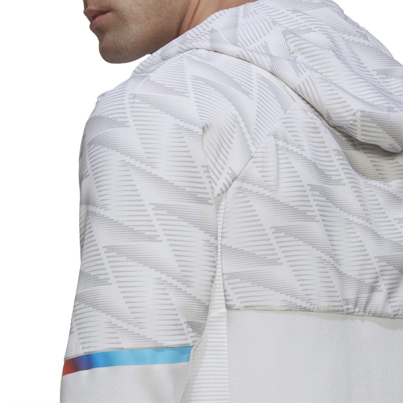 adidas Herre Designed For Gameday Hættetrøjer Hvid