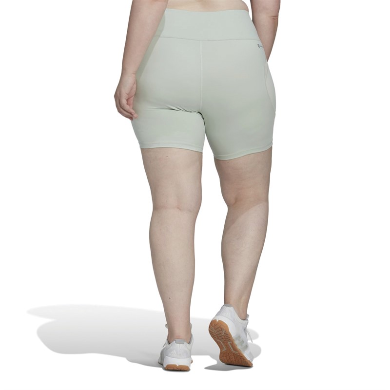 adidas Dames Tailored Hiit (plus Size) Sportperformance shorts Groen