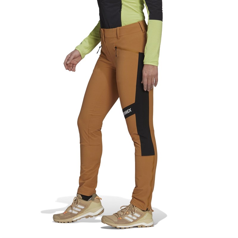 adidas Pantalons de Sport Performants Terrex Techrock Mountaineering Femme Ecru