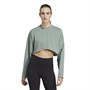 adidas Dames Yoga Studio Sweaters Groen