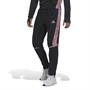 adidas Herre Eje Løbet Farveblokke Track Bukser Sort / Multi Farve / Semi Impact Orange
