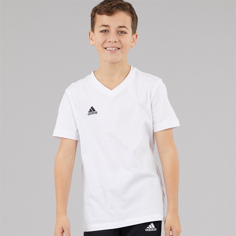 adidas Junior Boys Entrada 22 T-Shirt White