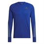 adidas Mens Run Icon Full Reflective 3-Stripes Aeroready Long Sleeve Running Top Royal Blue