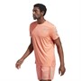 adidas Mens Own The Run Aeroready Running Top Coral Fusion/Reflective Silver