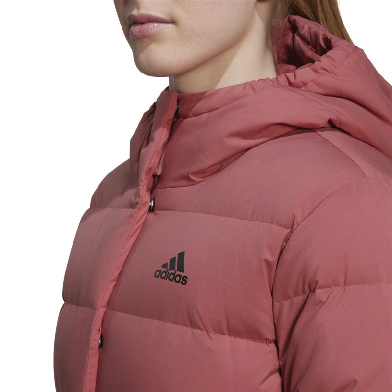 Adidas women's helionic down best sale hooded jacket