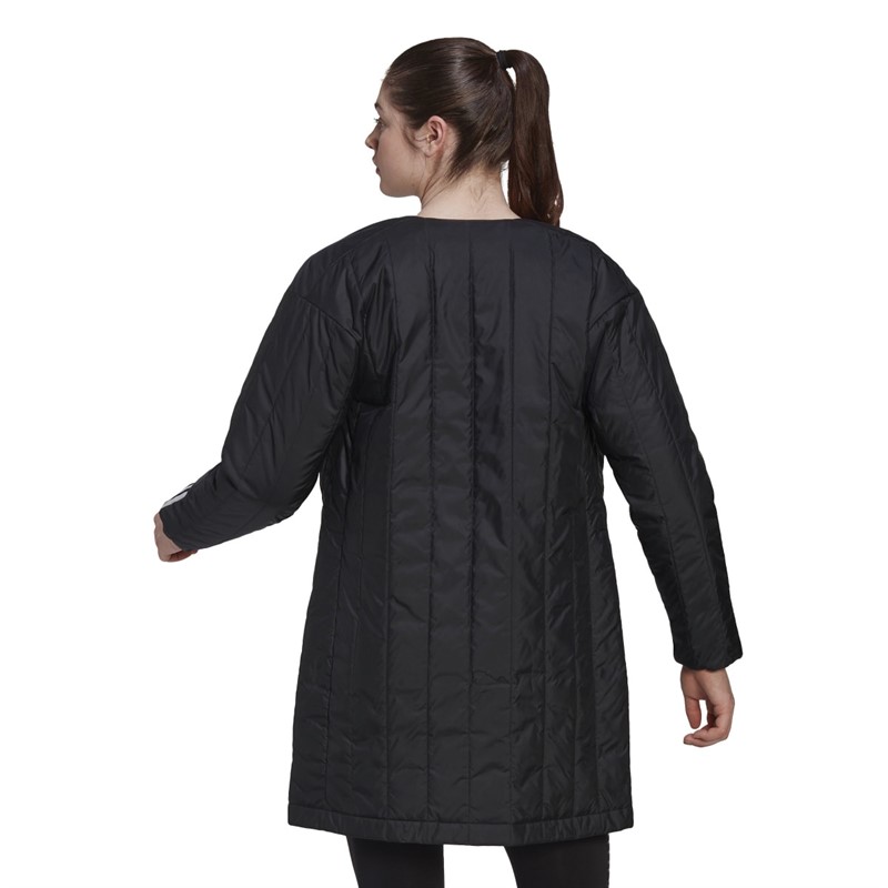 adidas Womens Itavic 3-stripes Seasonal Coat Black