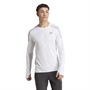 adidas Mens Fast Engineered 360 Reflective Aeroready Long Sleeve Running Top White