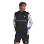 adidas Mens Own The Run 360 Reflective Water Repellent Seasonal Running Jacket Black/White/Lucid Fuchsia/Lucid Blue