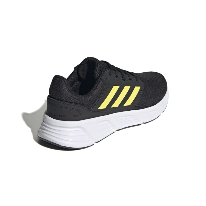 adidas Mens Galaxy 6 Neutral Running Shoes Core Black/Yellow/Carbom