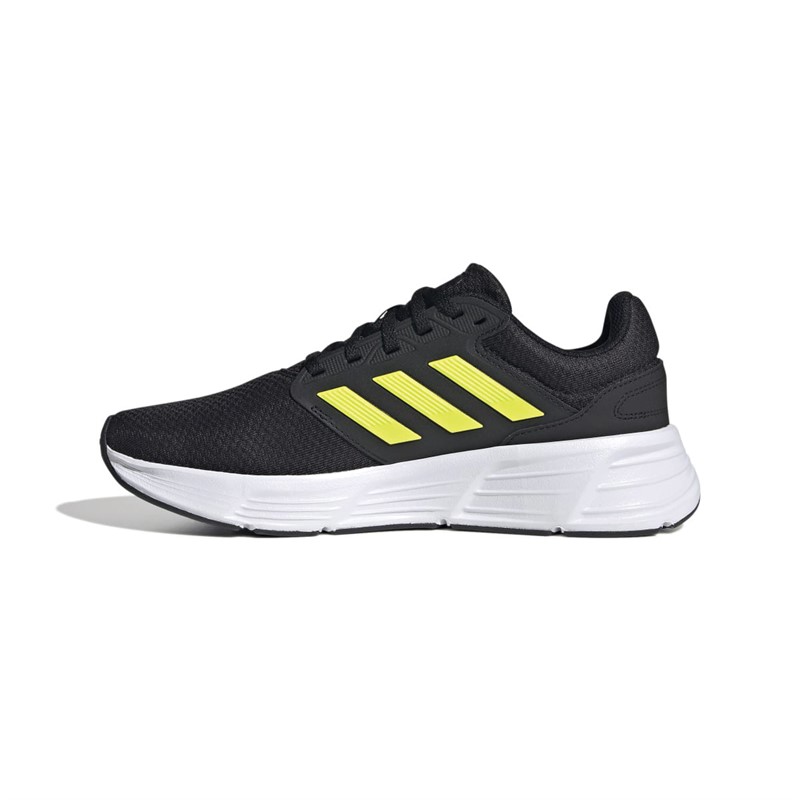 adidas Mens Galaxy 6 Neutral Running Shoes Core Black/Yellow/Carbom