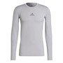 adidas Mens Tech Fit Compression Long-Sleeve Top Team Legacy Grey