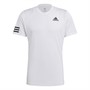 adidas Mens Tennis Club 3-Stripes T-Shirt White/Black
