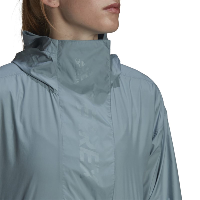 adidas Womens Terrex Made To Be Remade Wind Anorak Magic Grey