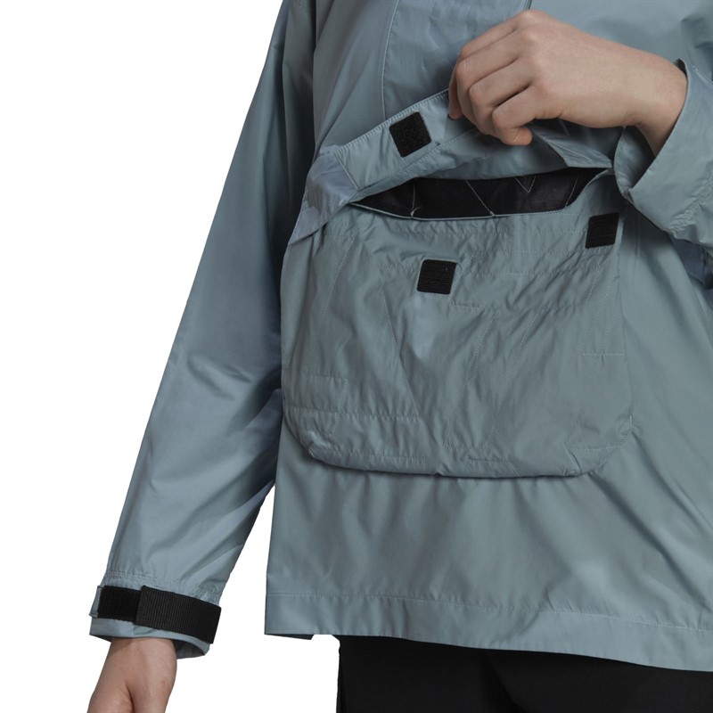 adidas Womens Terrex Made To Be Remade Wind Anorak Magic Grey