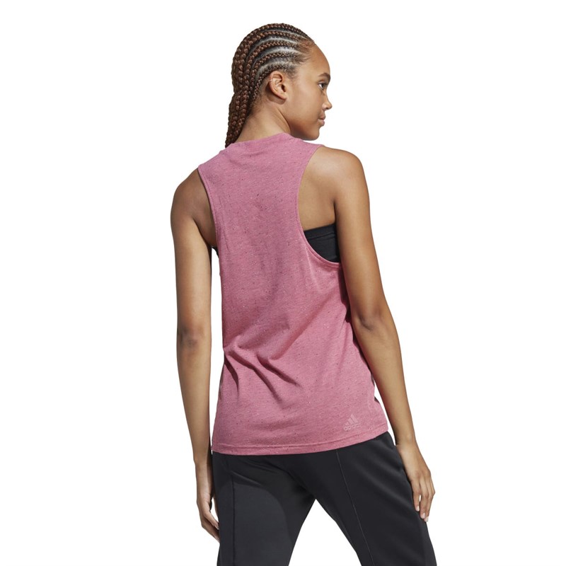 adidas Womens Future Icons Winners 3.0 Tank Top Pink Strata Mel/White