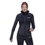 adidas Womens Terrex Tech Fleece Hooded Full Zip Jacket Legand Ink