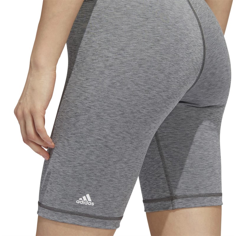 Buy adidas Womens Optime Aeroready Tight Shorts Dark Grey Heather