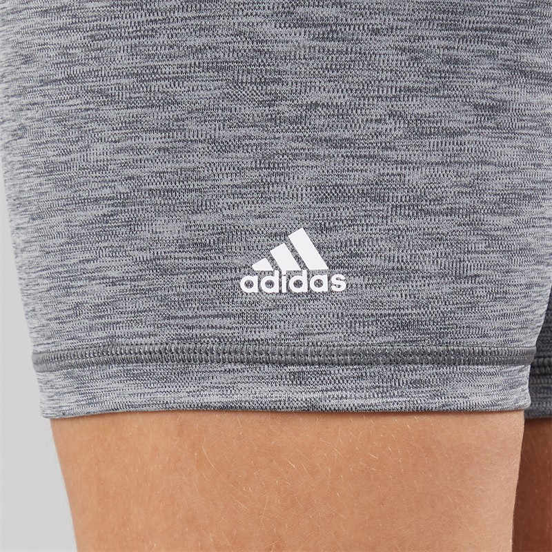 adidas Womens Optime Aeroready Tight Shorts Dark Grey Heather