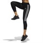 adidas Womens Climalite 3-stripes Tight Leggings Black/White