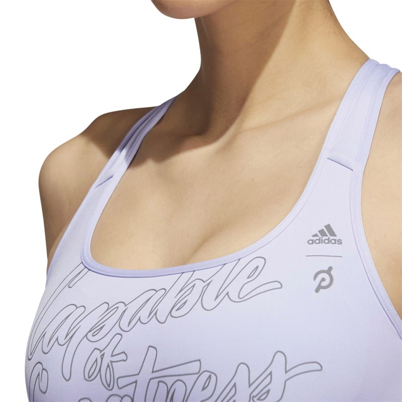 adidas Womens Capable Of Greatness Aeroready Sports Bra Violet Tone