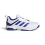 adidas Mens Ligra 7 Indoor Court Shoes White/Lucid Blue/Team Navy Blue