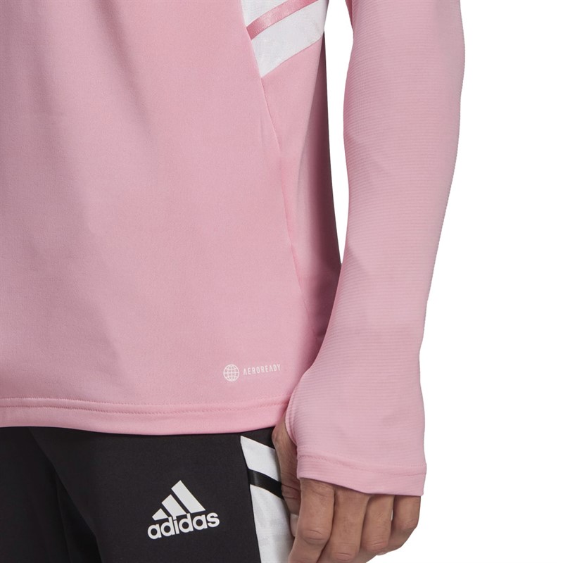 adidas Mens Condivo 22 1/2 Zip Training Top Semi Pink Glow