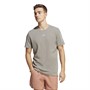 adidas Mens Own The Run Aeroready Heather Running Top Silver Pebble Mel
