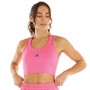 adidas Womens Aeroready Medium Support Pocket Sports Bra Pulse Magenta