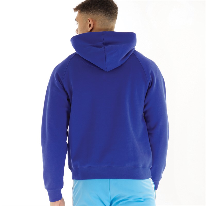 adidas Mens Sportswear Fleece Hoodie Semi Lucid Blue