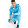 adidas Mens Hooded Tricot Tracksuit App Sky Rush