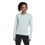 adidas Womens Own The Run Aeroready Long Sleeve Top Almost Blue
