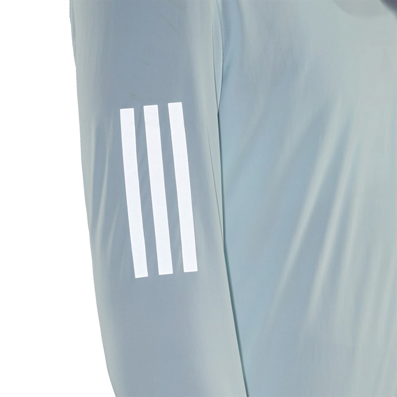 adidas Womens Own The Run Aeroready Long Sleeve Top Almost Blue