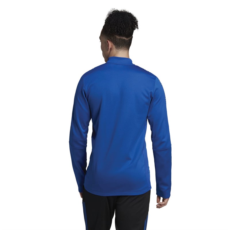 adidas Mens Tiro Mid-Layer 1/2 Zip Fleece Royal Blue/Black