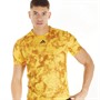 adidas Mens Tennis Paris Heat.Rdy Freelift T-Shirt Bold Gold/Mesa/Bronze Strata