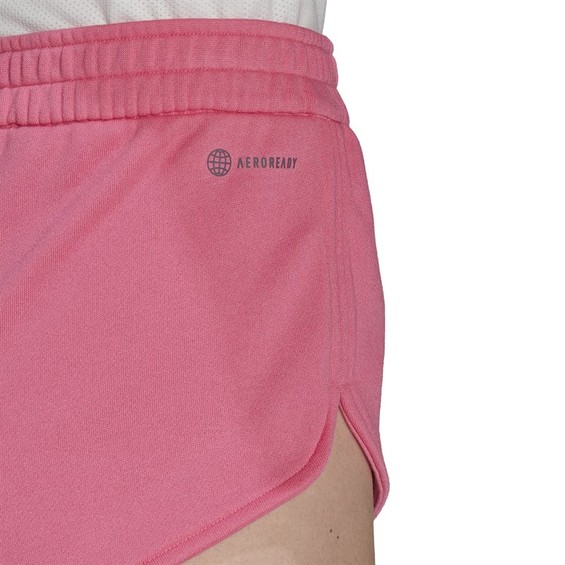 adidas Womens Hyperglam Aeroready Shorts Pulse Magenta/White