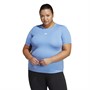 adidas Womens Aeroready Techfit Top (Plus Size) Blue Fushion