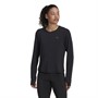 adidas Womens Run Icons Aeroready Made With Nature Long Sleeve Top Black