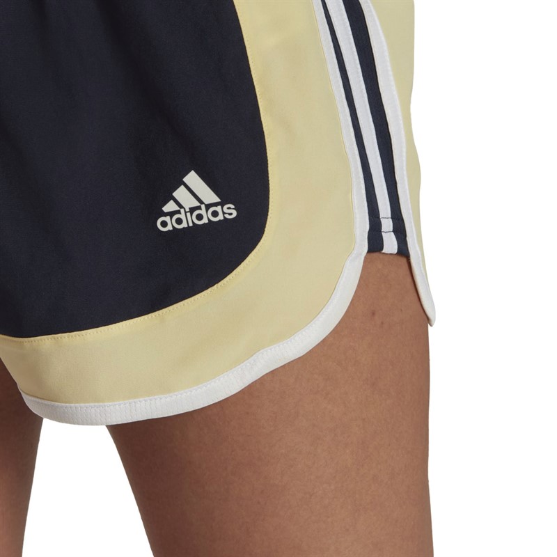 adidas Womens Marathon 20 Aeroready Colourblock Shorts Legand Ink