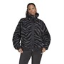 adidas Womens Hyperglam Zebra Fleece Jacket Multi Color/Black