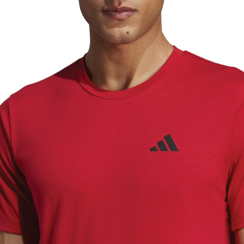 adidas Mens Train Essentials Feelready Training T-Shirt Better Scarlet/Black