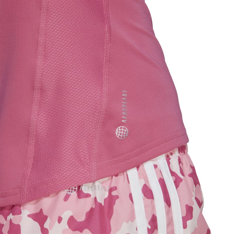 adidas Womens Own The Run Aeroready Tank Top Preloved Fuchsia