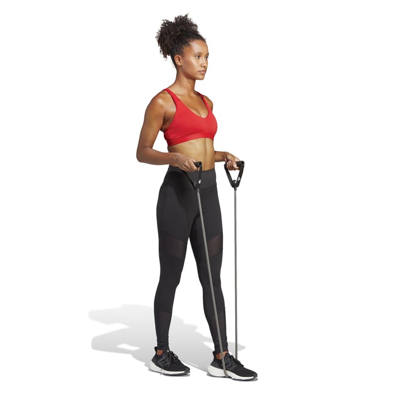 adidas Womens Train Essentials Aeroready High Waisted Dance Tight Leggings Black