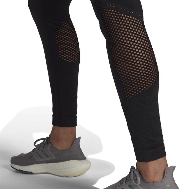 Buy adidas Womens Aeroknit Mesh 7/8 Tight Leggings Black