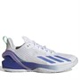 adidas Womens Adizero Cybersonic Tennis Shoes Cloud White/Blue Fusion/Pulse Mint