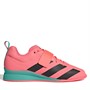 adidas Mens Adipower Ii Weightlifting Shoes Acid Red/Core Black/Mint Rush