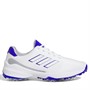 adidas Mens Zg23 Cushioned Performance Waterproof Golf Shoes Cloud White/Lucid Blue/Silver Metallic