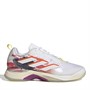 adidas Womens Avacourt Tennis Shoes Cloud White/Zero Metallic/Impact Yellow