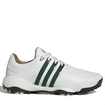 adidas Mens Tour360 22 Boost Waterproof Golf Shoes Cloud White/Shadow Green/Linen Green