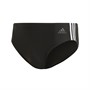 adidas Mens Fitness 3-Stripes Swimming Trunks Black/White