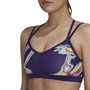 adidas Womens Positivisea Print Bikini Top Dark Purple